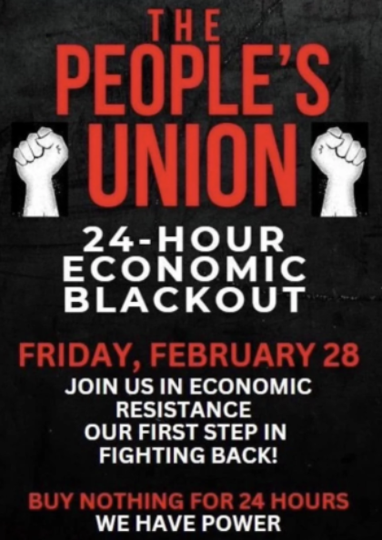 February 28th: 24-Hour Economic Blackout