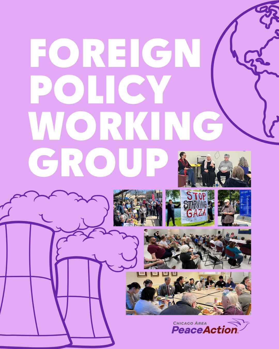 CAPA Foreign Policy Working Group, with photos from teach-ins and street actions